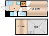 メゾン南光台 1Kの間取り