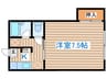 コーポ嶺 1Kの間取り