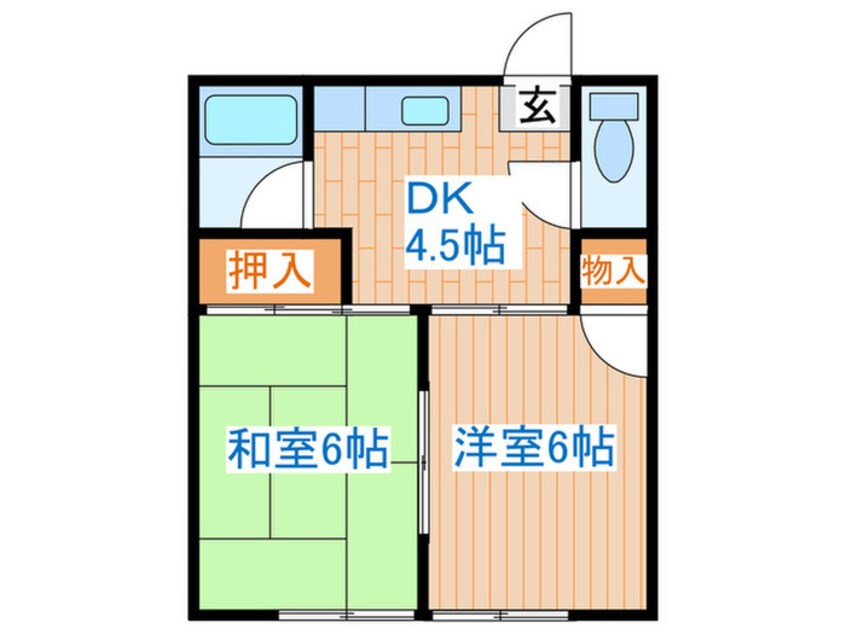 間取図 コーポ森