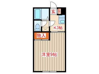 間取図 シャトレー岩井Ⅱ