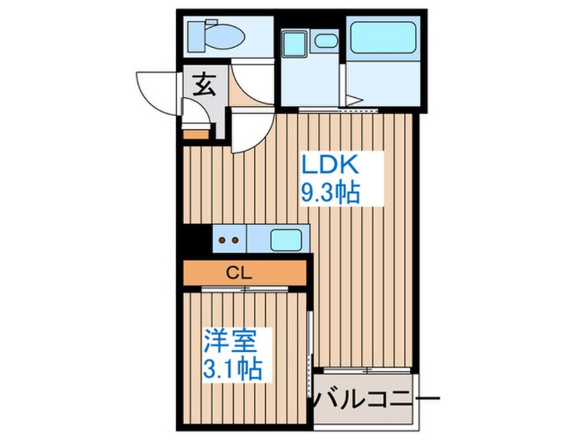 間取図 REGALEST八乙女