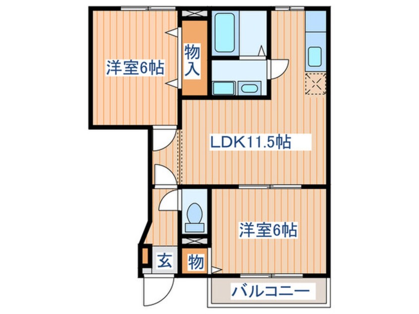 間取図 グリーンヒルズ