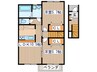 メゾンセゾンＡ 2LDKの間取り