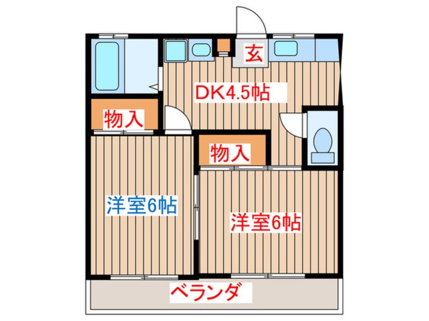 間取図 ファミ－ル名取５５