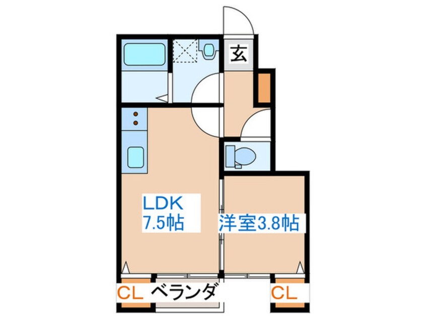 間取図 リアーレ新田
