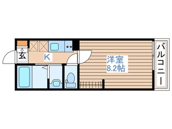 間取図 ポミエ・ＫｏＫｏ中倉