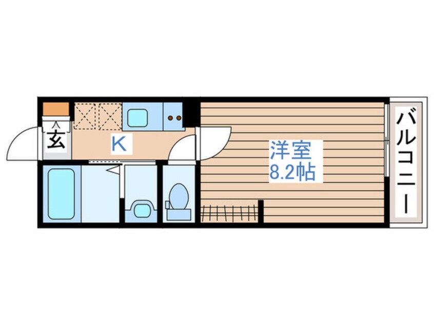 間取図 ポミエ・ＫｏＫｏ中倉