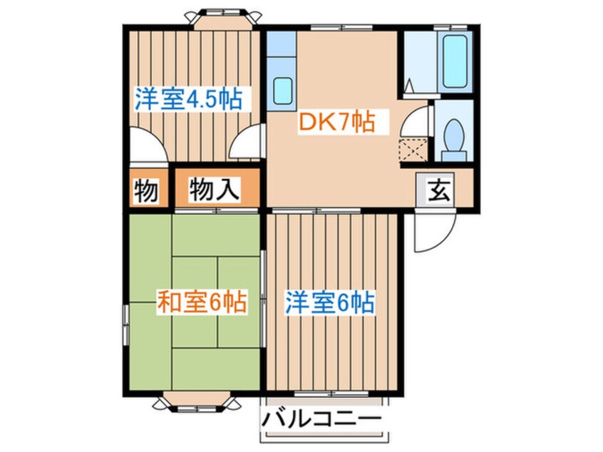 間取図 レクサス南光台Ⅰ