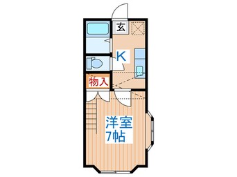 間取図 ホワイトキャッスル八木山香澄町