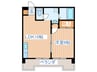 ポルトフィーノ多賀城 1LDKの間取り