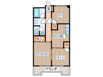 間取図 ポルトフィーノ多賀城