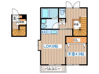 間取図 リーコーポ壱番館