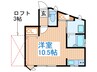 hana 1Rの間取り