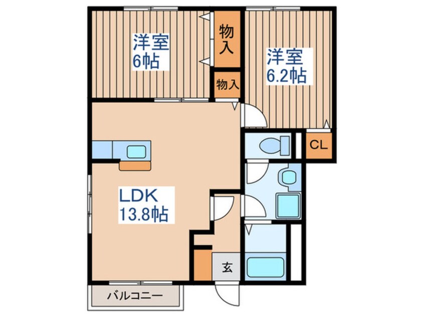 間取図 シャルマン21ABEⅢ