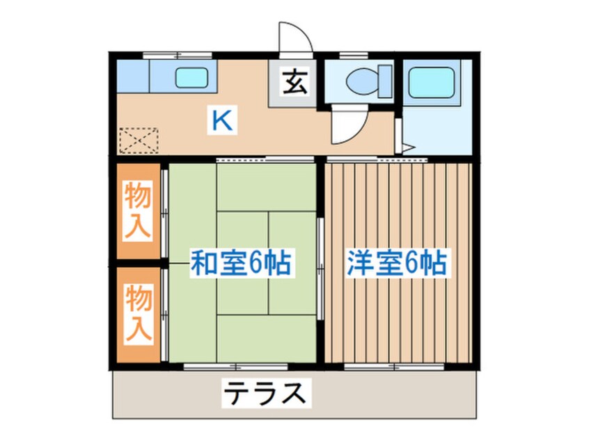 間取図 コ－ポラス太陽