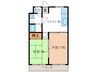 コーポ平塚 2DKの間取り