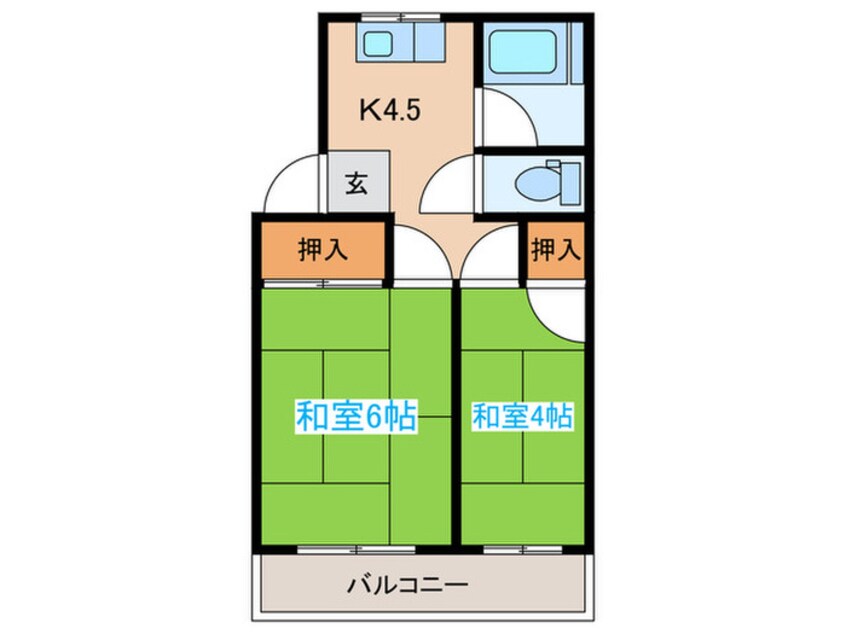 間取図 柏木コーポ