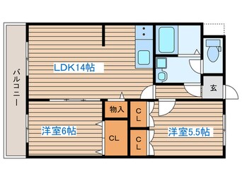 間取図 コンフォート五橋ステーション