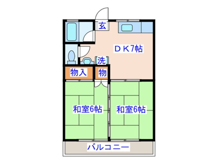 間取図 アパートメント・クラブ・ドゥー