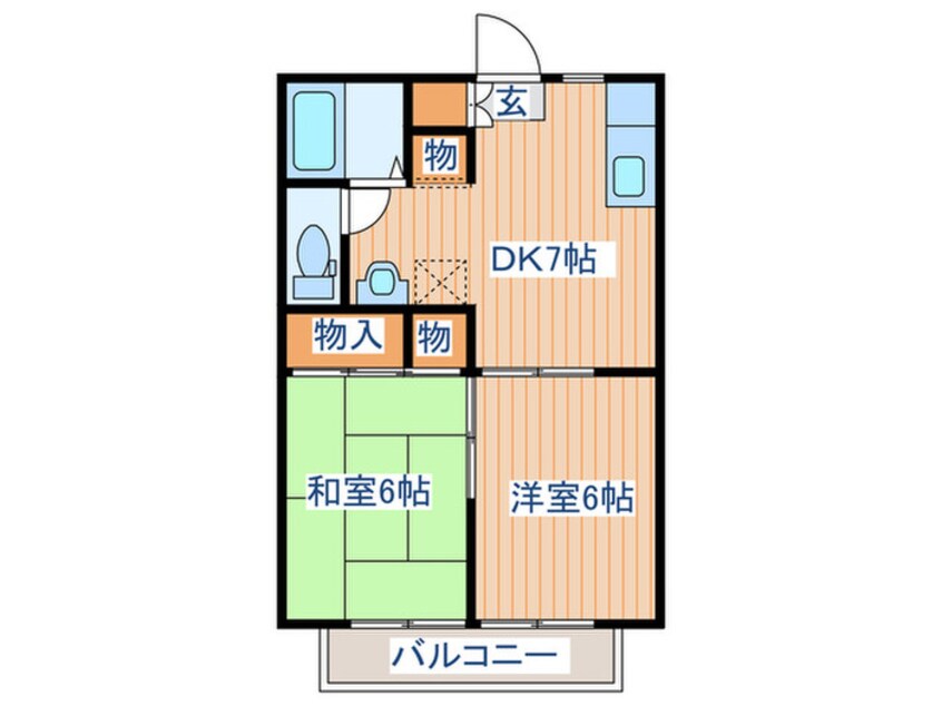 間取図 ハイツ樺