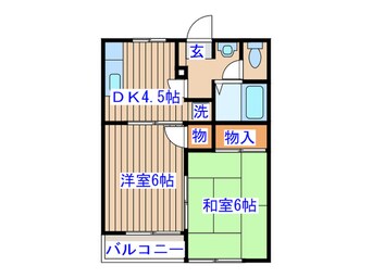 間取図 ベルメゾン小豆田