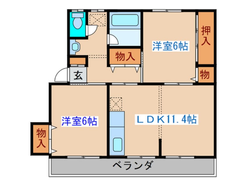 間取図 ルミナス南光台東