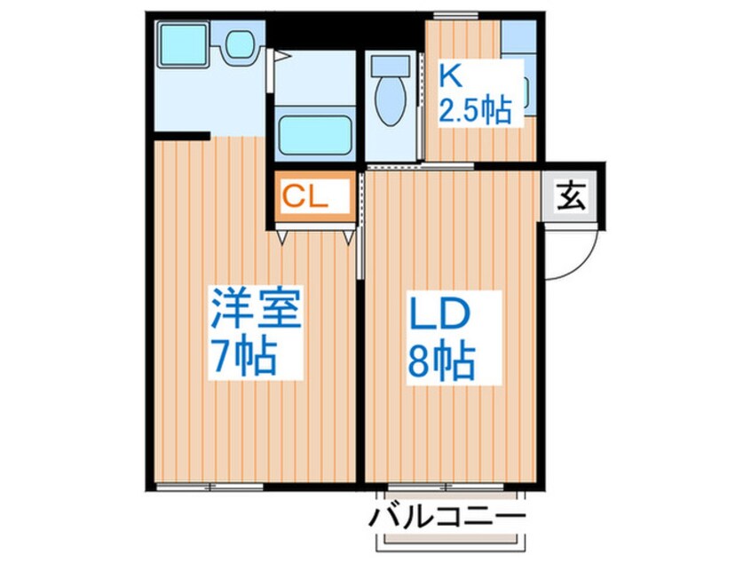 間取図 コーポヨダ