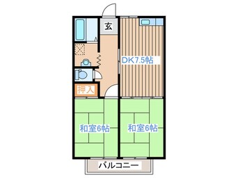 間取図 ハイツ柳の町Ａ棟