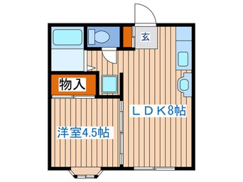 間取図 コーポワタナベ苦竹