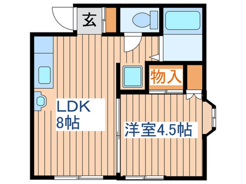 間取図 コーポワタナベ苦竹