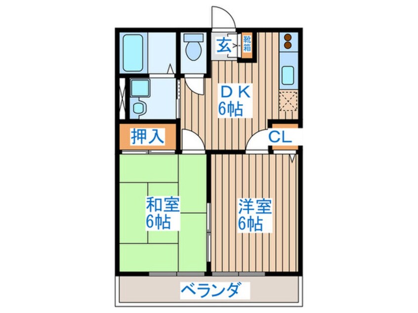 間取図 東仙台リトルパイン