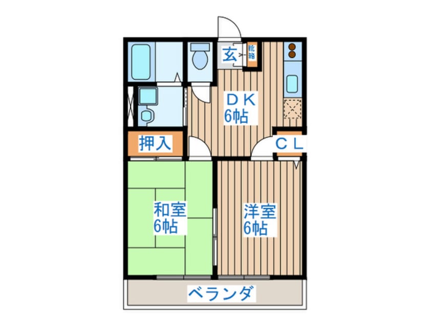 間取図 東仙台リトルパイン