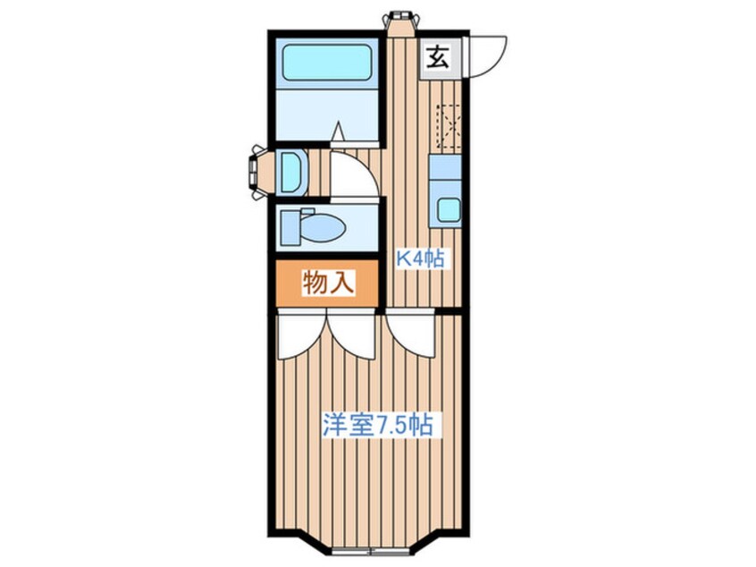 間取図 ﾎﾜｲﾄｷｬｯｽﾙ六丁の目ﾋﾞﾚｼﾞA棟