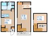 アルタイル 1LDKの間取り
