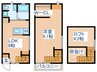 アルタイル 1LDKの間取り