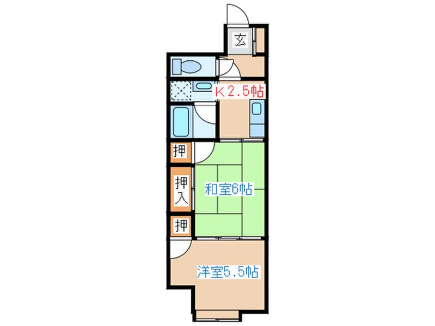 間取図 第七旭コーポラス(402)