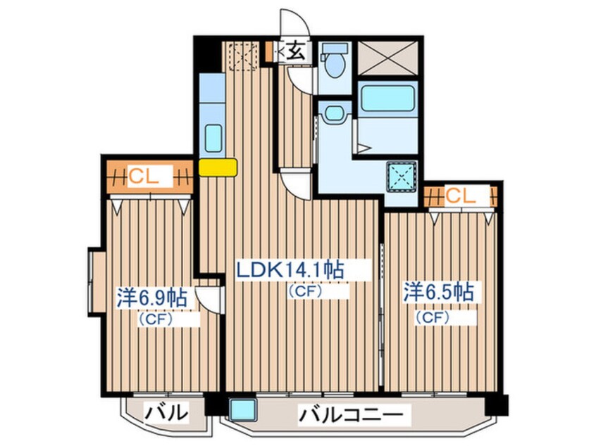 間取図 ロイヤルアニバーサリー楢町