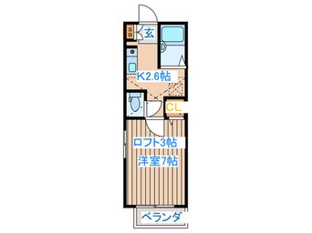 間取図 スカイフレンド東中田