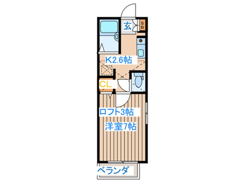 間取図 スカイフレンド東中田