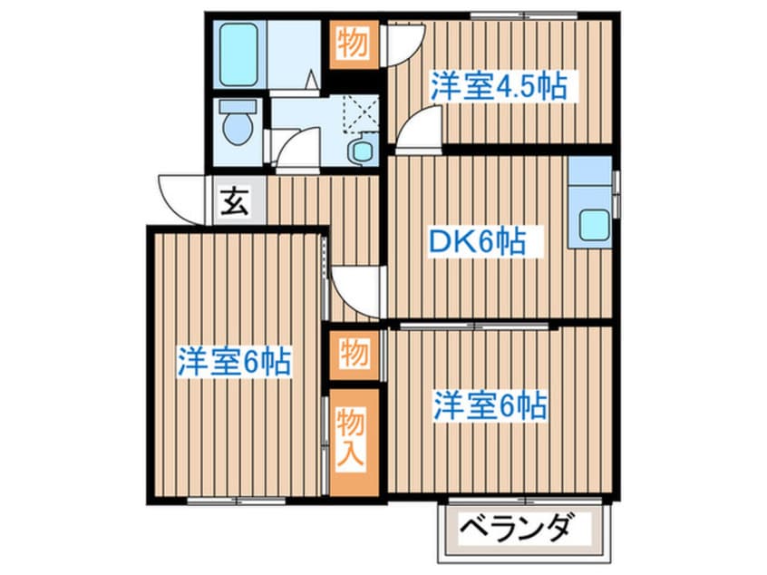 間取図 フレグランスⅡ