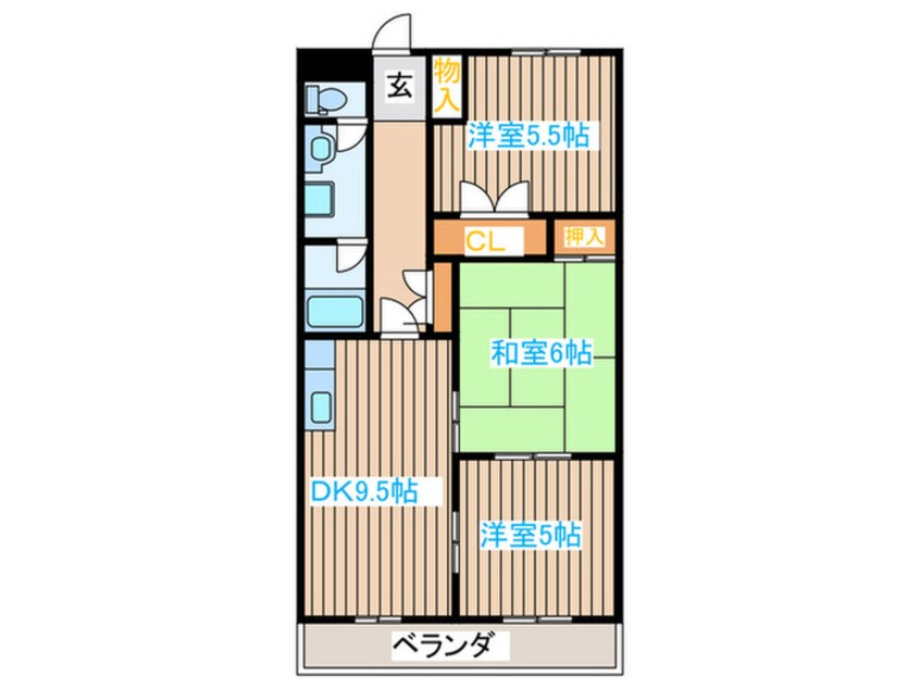 間取図 ROOMYかんの