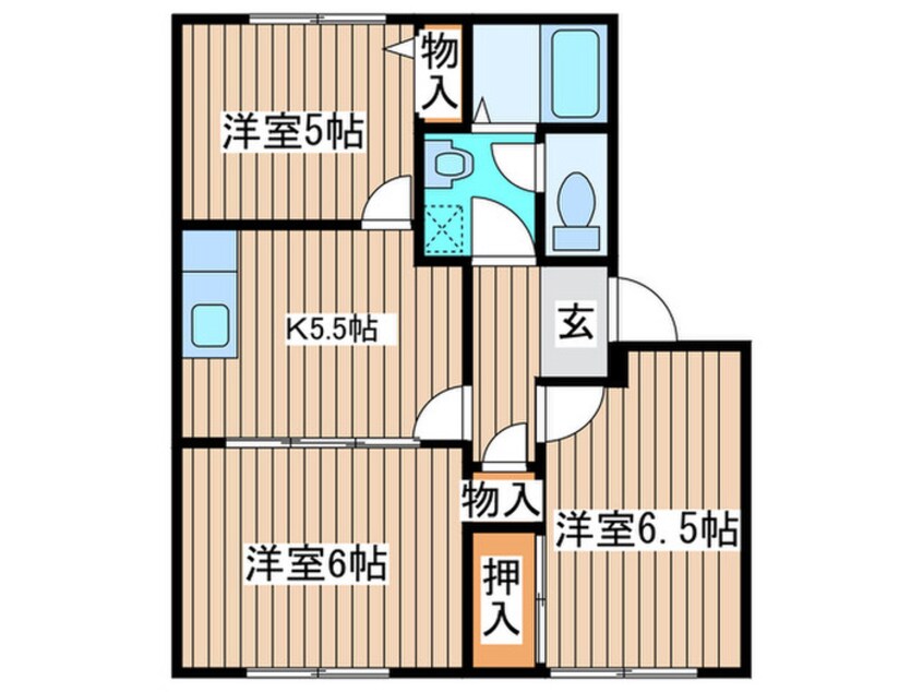 間取図 ガーデンビレッジＤ棟