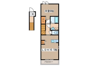 間取図 シャトレ菊ヶ岡A
