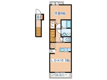 間取図 シャトレ菊ヶ岡A