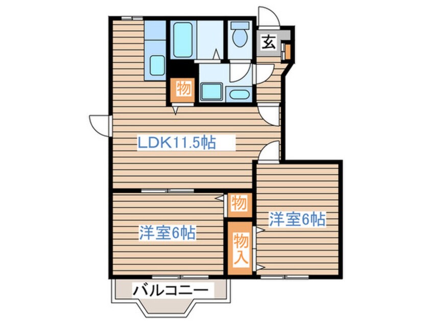 間取図 スプリングBELLⅠ