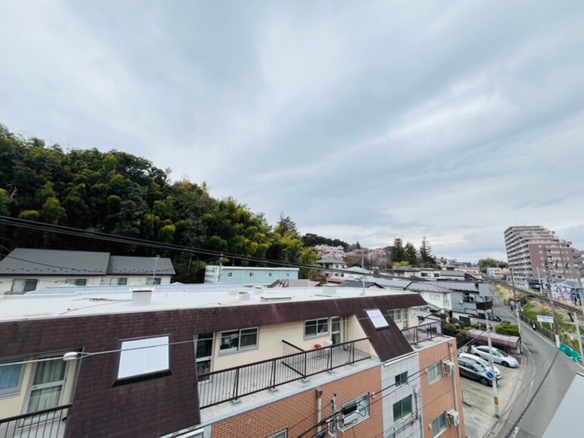 室内からの展望 ベレオ北仙台駅