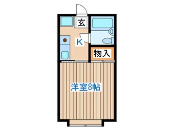 間取図 コ－ポ石橋Ｃ