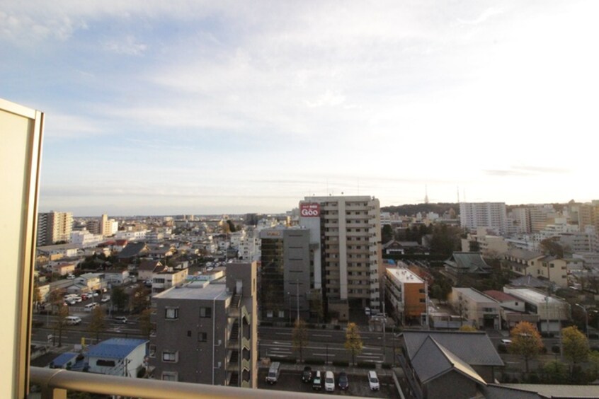 室内からの展望 パークサイド仙台東口