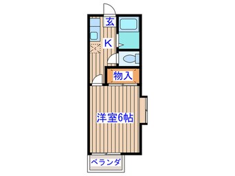 間取図 第一コ－ポナバタ