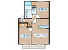 セジュールＢ 2LDKの間取り